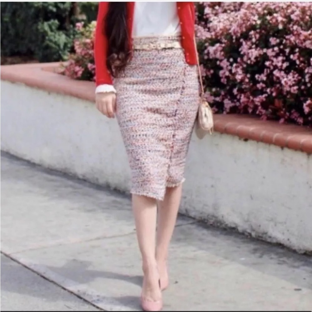 H&M Women’s Tweed Pencil Skirt NEW Size 4 - Picture 2 of 7